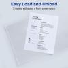 imageAvery Corner Lock Binder Pocket for 3 Ring Binders Aqua Blue with Clear Front for 85quot x 11quot Documents AcidFree and ArchivalSafe 1 Binder Folder 47837Clear