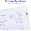 imageAvery Corner Lock Binder Pocket for 3 Ring Binders Aqua Blue with Clear Front for 85quot x 11quot Documents AcidFree and ArchivalSafe 1 Binder Folder 47837Clear