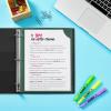 imageAvery Corner Lock Binder Pocket for 3 Ring Binders Aqua Blue with Clear Front for 85quot x 11quot Documents AcidFree and ArchivalSafe 1 Binder Folder 47837Sage Green