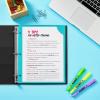 imageAvery Corner Lock Binder Pocket for 3 Ring Binders Aqua Blue with Clear Front for 85quot x 11quot Documents AcidFree and ArchivalSafe 1 Binder Folder 47837Aqua Blue