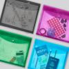 imageAvery Document Holder Envelope Holds 450 LetterA4Size Sheets 4Color 4Pack 73556Assorted