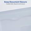 imageAvery Document Holder Envelope Holds 450 LetterA4Size Sheets 4Color 4Pack 73556Translucent Clear