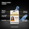 imageAvery Durable ID Cards Laser Printable on Both Sides Blank White 80 Total 2125quot x 3375quot 61610ID Badges