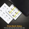 imageAvery Durable ID Cards Laser Printable on Both Sides Blank White 80 Total 2125quot x 3375quot 61610ID Badges
