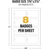 imageAvery Durable ID Cards Laser Printable on Both Sides Blank White 80 Total 2125quot x 3375quot 61610ID Badges