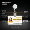 imageAvery Durable ID Cards Laser Printable on Both Sides Blank White 80 Total 2125quot x 3375quot 61610ID Badges