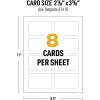 imageAvery Durable ID Cards Laser Printable on Both Sides Blank White 80 Total 2125quot x 3375quot 61610ID Cards
