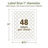 imageAvery EcoFriendly Matte White Recycled Round Labels 1quot Diameter PrinttoTheEdge Matte White Labels Permanent Adhesive LaserInkjet Printable 480 Total4 800 Labels