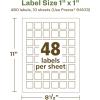 imageAvery EcoFriendly Matte White Recycled Square Labels 1quot x 1quot PrinttoTheEdge Matte White Labels Permanent Adhesive LaserInkjet Printable 1200 Total480 labels