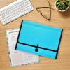 imageAvery Expanding File Folder Organizer 13Pocket Accordion File Organizer Black Holds 425 LetterA4Size Sheets 73553Aqua