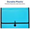imageAvery Expanding File Folder Organizer 13Pocket Accordion File Organizer Black Holds 425 LetterA4Size Sheets 73553Aqua