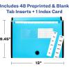imageAvery Expanding File Folder Organizer 13Pocket Accordion File Organizer Black Holds 425 LetterA4Size Sheets 73553Aqua