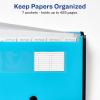 imageAvery Expanding File Folder Organizer 7Pocket Accordion File Organizer Black Holds 425 LetterA4Size Sheets 73550Aqua