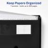 imageAvery Expanding File Folder Organizer 7Pocket Accordion File Organizer Black Holds 425 LetterA4Size Sheets 73550Black