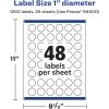 imageAvery Glossy Clear Round Labels Sure Feed Technology 1quot Diameter 240 Glossy Clear Labels PrinttoTheEdge LaserInkjet Printable1 200 labels