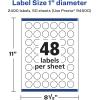 imageAvery Glossy Clear Round Labels Sure Feed Technology 1quot Diameter 240 Glossy Clear Labels PrinttoTheEdge LaserInkjet Printable2 400 labels