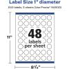 imageAvery Glossy Clear Round Labels Sure Feed Technology 1quot Diameter 240 Glossy Clear Labels PrinttoTheEdge LaserInkjet Printable240 labels