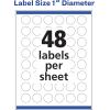 imageAvery Glossy Clear Round Labels Sure Feed Technology 1quot Diameter 240 Glossy Clear Labels PrinttoTheEdge LaserInkjet Printable240 labels