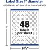 imageAvery Glossy Clear Round Labels Sure Feed Technology 1quot Diameter 240 Glossy Clear Labels PrinttoTheEdge LaserInkjet Printable4 800 labels
