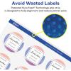 imageAvery Glossy Clear Round Labels with Sure Feed 15quot Diameter 200 Glossy Clear Labels PrinttoTheEdge LaserInkjet Printable200 labels