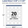 imageAvery Glossy Clear Square Labels Sure Feed Technology 15quot x 15quot 200 Glossy Clear Labels PrinttoTheEdge LaserInkjet Printable2 000 labels