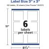 imageAvery Glossy Clear Square Labels with Sure Feed 3quot x 3quot 30 Glossy Clear Labels PrinttoTheEdge LaserInkjet Printable60 labels