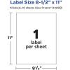 imageAvery Glossy Clear Sticker Paper 85quot x 11quot 10 Glossy Clear Labels LaserInkjet Printable Great for Product Merchandising Weddings and Mailing10 labels