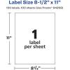 imageAvery Glossy Clear Sticker Paper 85quot x 11quot 10 Glossy Clear Labels LaserInkjet Printable Great for Product Merchandising Weddings and Mailing100 labels