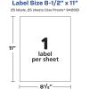imageAvery Glossy Clear Sticker Paper 85quot x 11quot 10 Glossy Clear Labels LaserInkjet Printable Great for Product Merchandising Weddings and Mailing25 labels