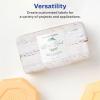 imageAvery Glossy White Square Labels Sure Feed Technology 25quot x 25quot 90 Glossy White Labels Permanent Adhesive LaserInkjet Printable225 labels