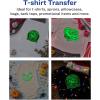 imageAvery Glow in the Dark Fabric Transfer Paper 85quot x 11quot Printable Heat Transfers for Inkjet Printers 2 Sheets 03242