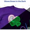 imageAvery Glow in the Dark Fabric Transfer Paper 85quot x 11quot Printable Heat Transfers for Inkjet Printers 2 Sheets 03242