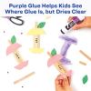 imageAvery Glue Stic Disappearing Purple Washable NonToxic 127oz 6 Glue Sticks 9807112 pack