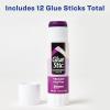 imageAvery Glue Stic Disappearing Purple Washable NonToxic 127oz 6 Glue Sticks 9807112 pack