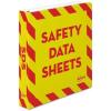 imageAvery HeavyDuty Industrial SDS Binder 15 OneTouch EZD Rings 400Sheet Capacity YellowRed Border 1895015