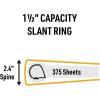 imageAvery HeavyDuty Industrial SDS Binder 15 OneTouch EZD Rings 400Sheet Capacity YellowRed Border 1895015