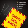 imageAvery HeavyDuty Industrial SDS Binder 15 OneTouch EZD Rings 400Sheet Capacity YellowRed Border 1895015