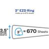 imageAvery HeavyDuty Industrial SDS Binder 15 OneTouch EZD Rings 400Sheet Capacity YellowRed Border 189503