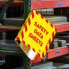 imageAvery HeavyDuty Industrial SDS Binder 15 OneTouch EZD Rings 400Sheet Capacity YellowRed Border 189503