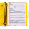 imageAvery HeavyDuty Industrial SDS Binder 15 OneTouch EZD Rings 400Sheet Capacity YellowRed Border 1895035