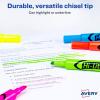 imageAvery HiLiter DeskStyle Highlighters Chisel Tip 12 Highlighters Assorted Colors 2 Packs 25601