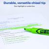 imageAvery HiLiter DeskStyle Highlighters Smear Safe Ink Chisel Tip 12 Fluorescent Green Highlighters 24020Fluorescent Green
