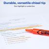 imageAvery HiLiter DeskStyle Highlighters Smear Safe Ink Chisel Tip 12 Fluorescent Orange Highlighters 2405012 Count Pack of 1