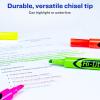 imageAvery HiLiter DeskStyle Highlighters Smear Safe Ink Chisel Tip 4 Assorted Color Highlighters per Pack 144 Total 36 Packs of 24063