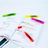 imageAvery HiLiter DeskStyle Highlighters Smear Safe Ink Chisel Tip 4 Assorted Color Highlighters per Pack 144 Total 36 Packs of 24063