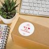 imageAvery High Visibility Printable Round Labels with Sure Feed 25quot Diameter White Laser Printer 300 per Pack 2 Packs 600 Customizable Blank Labels Total 45294300 labels