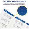 imageAvery High Visibility Round Labels Sure Feed Technology 123quot Diameter White Customizable Blank Labels Laser Printable 600 Total 52931 200 labels