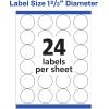 imageAvery High Visibility Round Labels Sure Feed Technology 123quot Diameter White Customizable Blank Labels Laser Printable 600 Total 5293600 labels