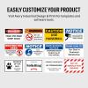 imageAvery Industrial Outdoor Vinyl Sign Labels 7quot x 10quot Permanent Laser Printable White 25 Blank Signs 61552