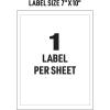 imageAvery Industrial Outdoor Vinyl Sign Labels 7quot x 10quot Permanent Laser Printable White 25 Blank Signs 61552
